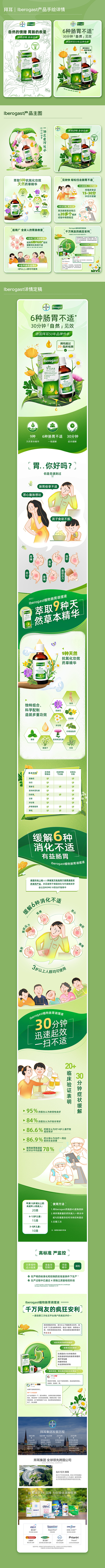 拜耳Iberogast胃药插画版详情页