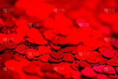 红心糖果纹理。情人节快乐的背景。