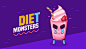Diet Monsters : Personal project.Fast and toxic food