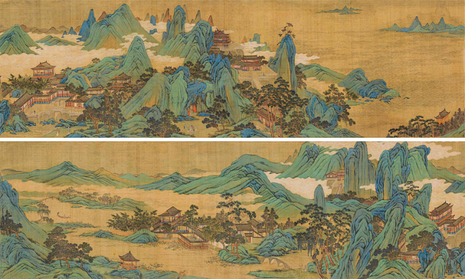 中国古代工笔画山水-花瓣网