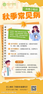 秋季常见病医疗科普知识海报-源文件-志设网-zs9.com