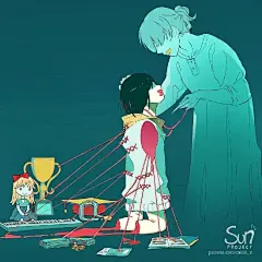 日本插画师 Mimi N 擅长洞察社会事件，绘制一些令人反思的寓意插画

www.futarinokizuna.com ​​​ ​​​​