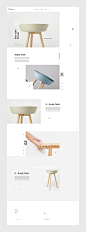 Back to my posts about web design, UI and UX. Today I want to feature a project I saw on Pinterest titled Bandsøme and it's a web site for a modern furniture design store.