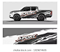 Truck,car And Vehicle racing graphic kit background for wrap and vinyl sticker