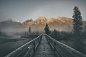 General 2250x1500 landscape mist mountains bridge forest