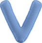 Letter V Pillow