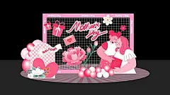 【素材能量站】美陈 促销 母亲节 堆头 母亲 母女 母子 爱 母爱 感恩 拥抱 呵护 陪伴 鲜花 送花 花|1040897 