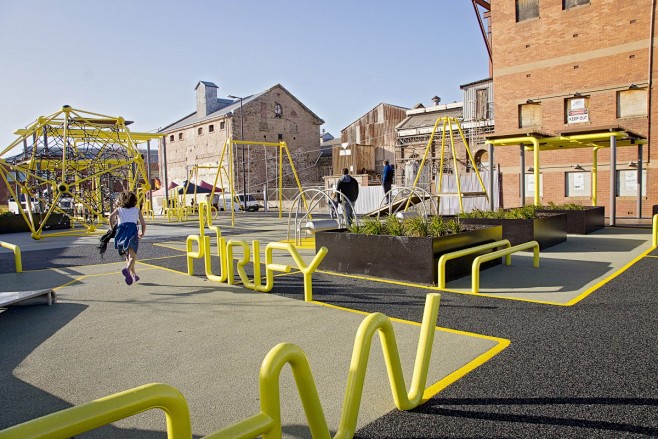 澳大利亚阿德莱德港口改建滨海儿童运动公园...