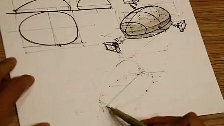 产品设计手绘系列基础教学视频——如何从平...