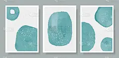 Abstract vector modern posters illustration hand d