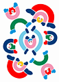COLOURFUL BENDY PEOPLE PRINT I loved creating this print, adding colourful print and shape. Looks great anywhere in the house, but its really popular for childrens room and nursery adding playful colourful to the wall I hand painted this print with Acryli
