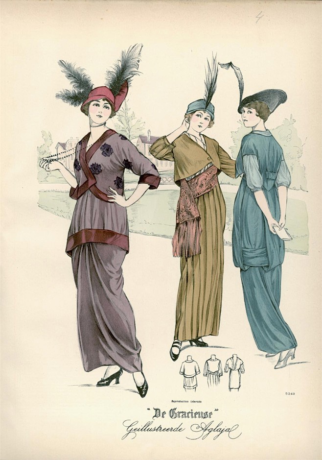 百年前的欧洲时尚（1913-1914）