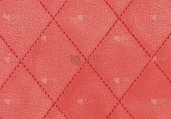 红色皮革背景。矢量插图。