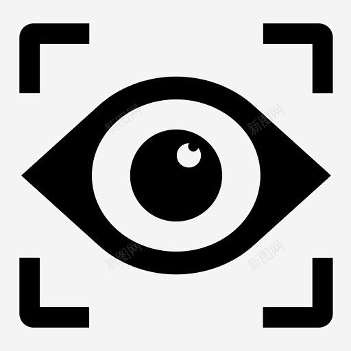 眼球追踪监视预览图标 标志 UI图标 设计图片 免费下载 页面网页 平面电商 创意素材