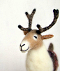 Gunnolf Felt Reindeer Art Puppet Marionette by TwoSadDonkeys