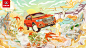 黄山 黄山-哈弗H6国潮版创意海报设计-古田路9号-品牌创意/版权保护平台