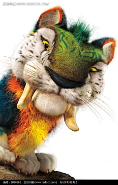 疯狂原始人海报--鹦鹉虎图片