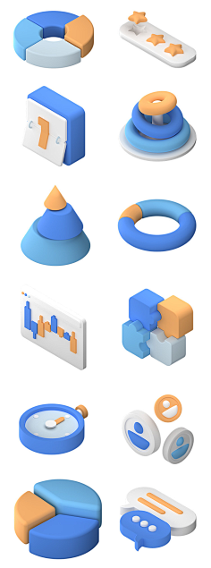 3D立体UI插画icon · 源文件-花瓣网|陪你做生活的设计师 | 物插图PNG格式PSD格式素材-淘宝网