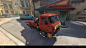Overwatch - Havana, Gaëtan Montaudouin : I had the opportunity to support the folks at Blizzard with some vehicles (2 cars, a truck, the Payload and the limo, SUV and Tracer's motorbike for the cinematic) and some buildings like the gas station, the ticke