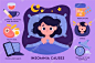 Insomnia causes illustration concept Premium Vector