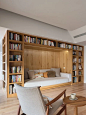 书架+沙发一体式设计，图书馆轻松搬家里！