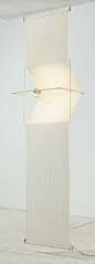 Rare "Quinta" lamp and room divider by Silvio Coppola, Artemide, Italy, 1970s | From a unique collection of antique and modern floor lamps at https://www.1stdibs.com/furniture/lighting/floor-lamps/: 