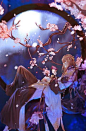 墨墨老师作品展示。@念萦墨葵 
欢迎同学们咨询本期古风课程，目前招生进度已经过半啦。
课程详情见@浮光绘abovelight 微博置顶，还有抽奖活动哟
浮光交流群欢迎加入：831111429
#古风插画# #古风# ​​​​