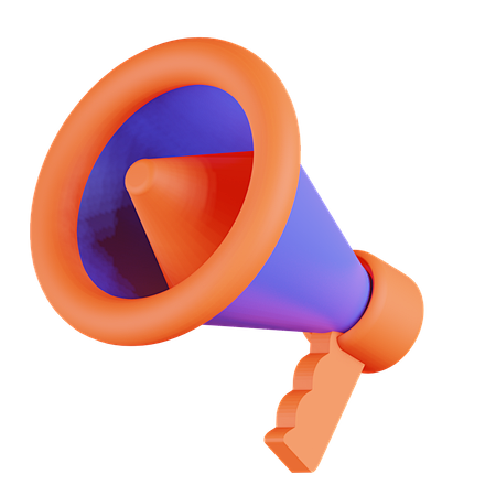 Megaphone 3D Illustr...