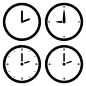 钟表时钟矢量图设计素材