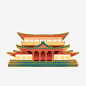 国潮国风建筑物插画
