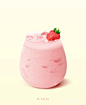 草莓奶昔ICON设计