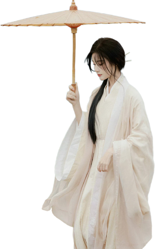 陈意涵古风人物立绘素材免扣，风止桃林处理...