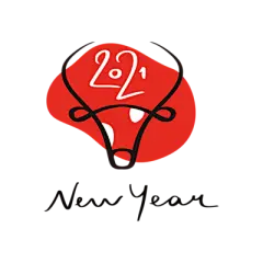 【米图网-52mitu.com】2021 2021年 2021年元旦 元旦 牛年 艺术字 牛年吉祥 牛年大吉 新年快乐 HAPPY NEW YEAR 立体字 字体设计 数字创意2021牛年logo