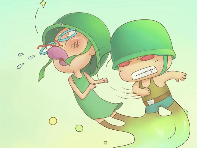 炮炮兵创意搞笑漫画图片桌面壁纸