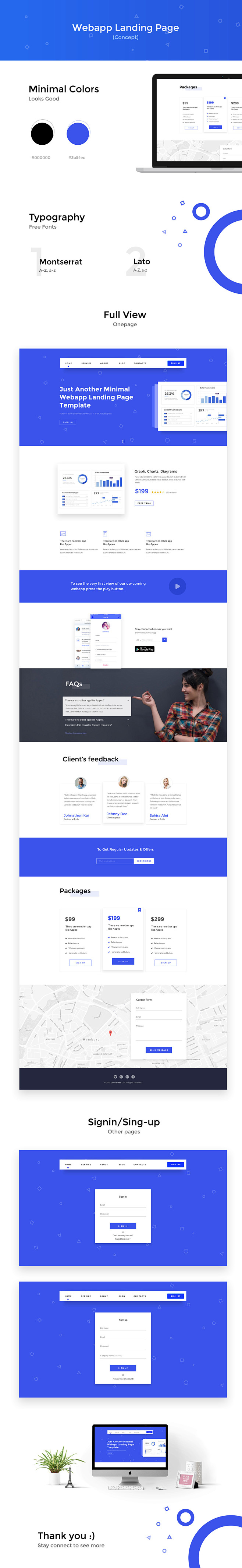 Web App Landing Page...