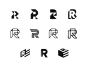 R Logos typography letters r staffing graphic design branding logo