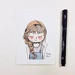 彩铅卡通人物那么可爱，你会画吗？
