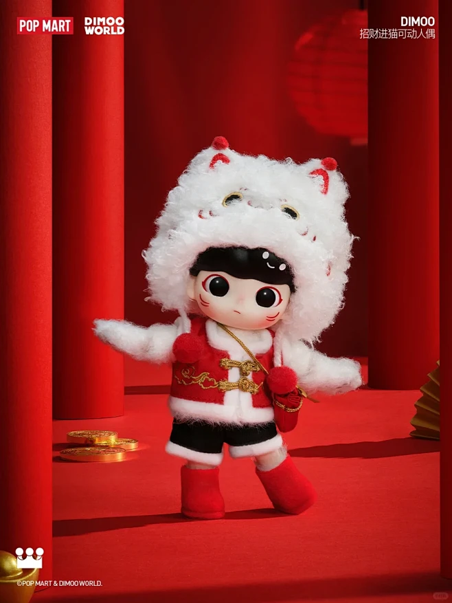DIMOO招财进猫，你是超可爱的宝宝！ - 小红书-花瓣网