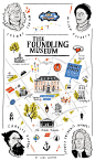 Nina Cosford - Tea towel map design for the Foundling Museum, London #map #london: 