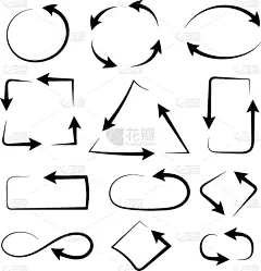 复杂性,黑色,各行各业人员,箭头符号,极简构图,分离着色,白色,图像,矢量,收集