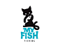 猫 鱼 logo 设计