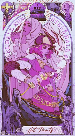#2020画手总结# 去年基本没咋画，带着今年一月的图玩！挑了点拿的出手的JOJO和鲁邦，今年努力画，想搞点周边和画集出来 ​​​​