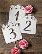 (1) DIY Wedding Table Numbers