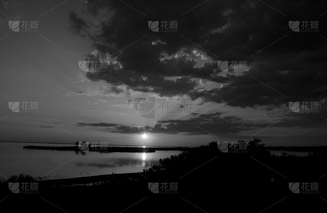 自然,水,夏天,黄昏,非都市风光,天空,...