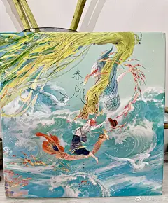 收到了@阿梗木叶笔记 老师的超大精装版画集，画面是熟悉的舒适和温暖！祝大卖！ ​​​​