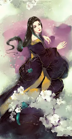 《鸟惊喧》古风插画系列——5月图集 | 鱼明清 - 原创作品 - 涂鸦王国插画