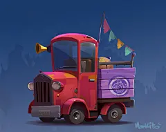 Grumpy Clown truck, Mark Hansen : Here is the Grumpy Clown's truck.