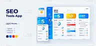 Seo工具app屏幕矢量自适应设计模板