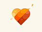 Heart love heart icon design branding vector illustration logo © yoga perdana yp