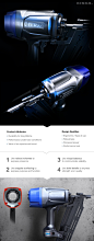 Industrial Nailing Gun / Designed by KISKA on Behance 【  】